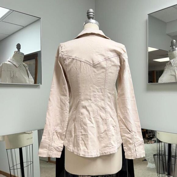 Free People Pale Pink Denim Jacket - Picture 4 of 4